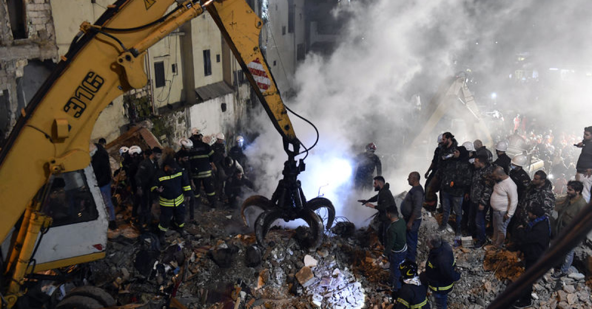 Lübnan’ın Trablusşam kentinde bina çöktü: 6 ölü, 7 yaralı