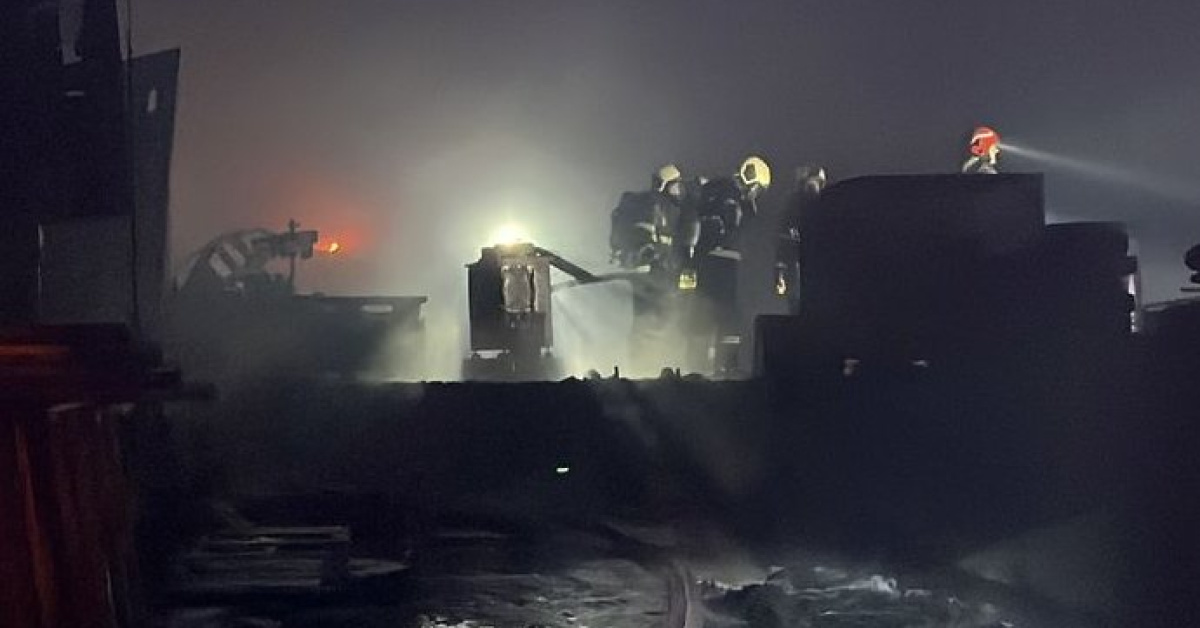 Metal işleme tesisinde yangın