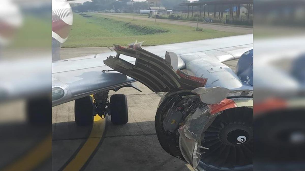 Nijerya’da faciadan kıl payı kurtuluş… Uçağın motoru parçalandı