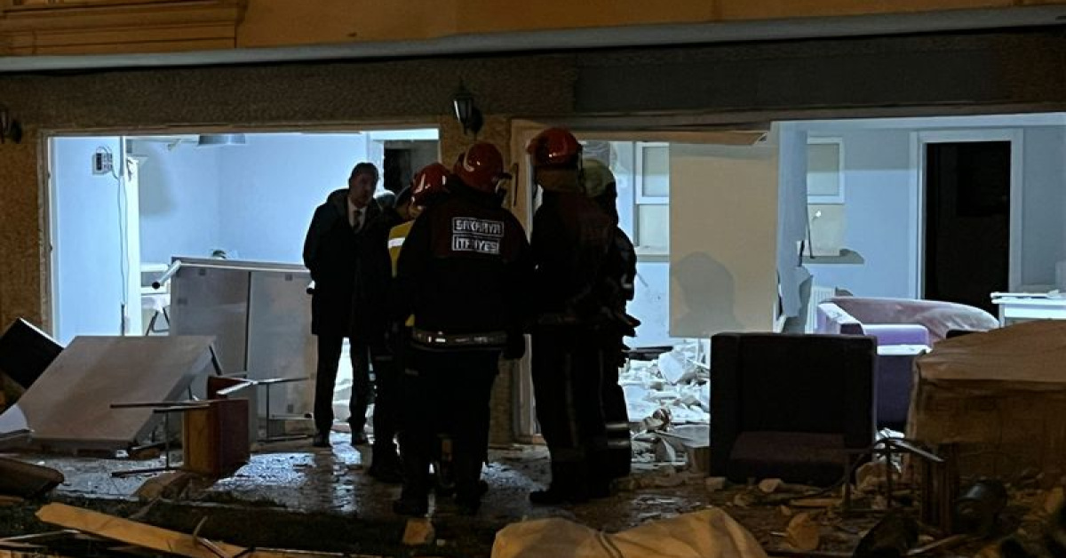 Öğrenci yurdunun mutafında patlama