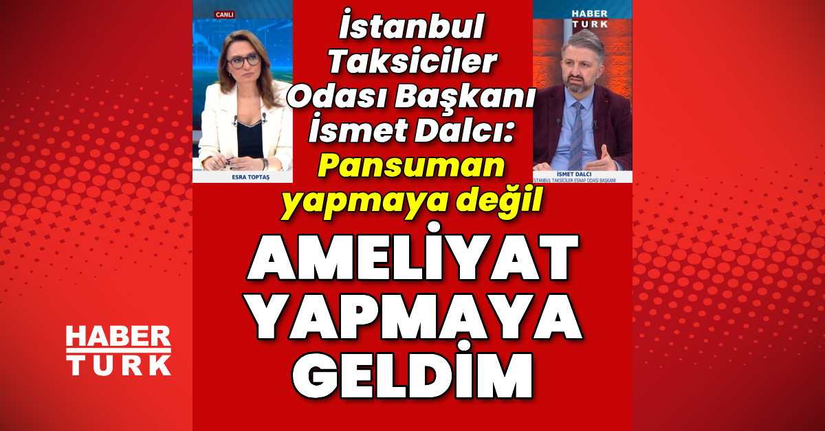 Pansuman yapmaya değil, ameliyat yapmaya geldim