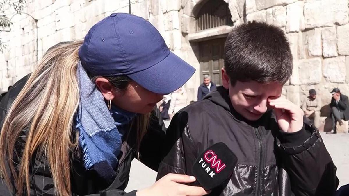 Şam’da bir çocuğun gözyaşları… Suriye’de Türkiye’ye büyük sevgi ve özlem var