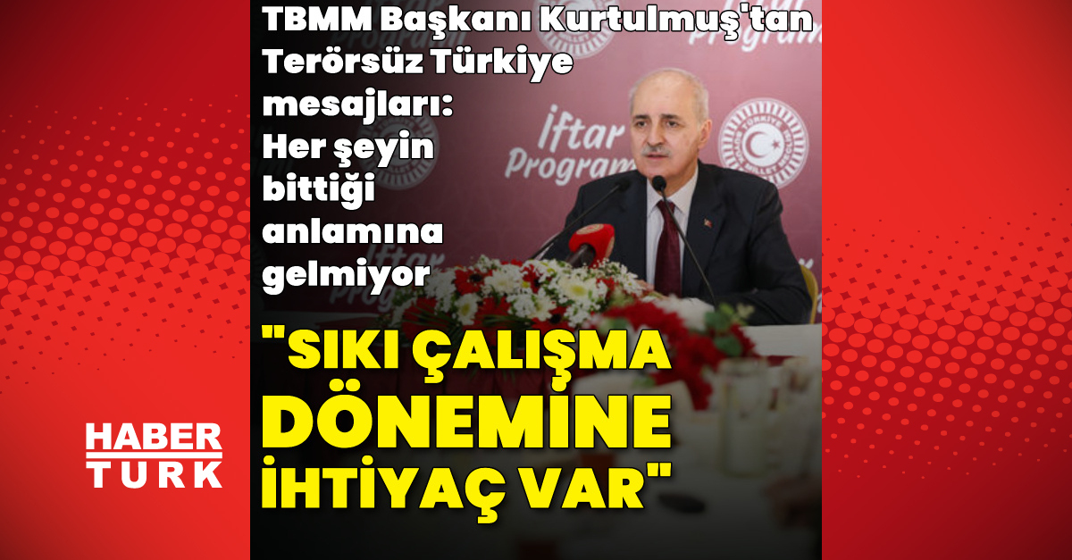 Sıkı bir çalışma dönemine ihtiyaç var