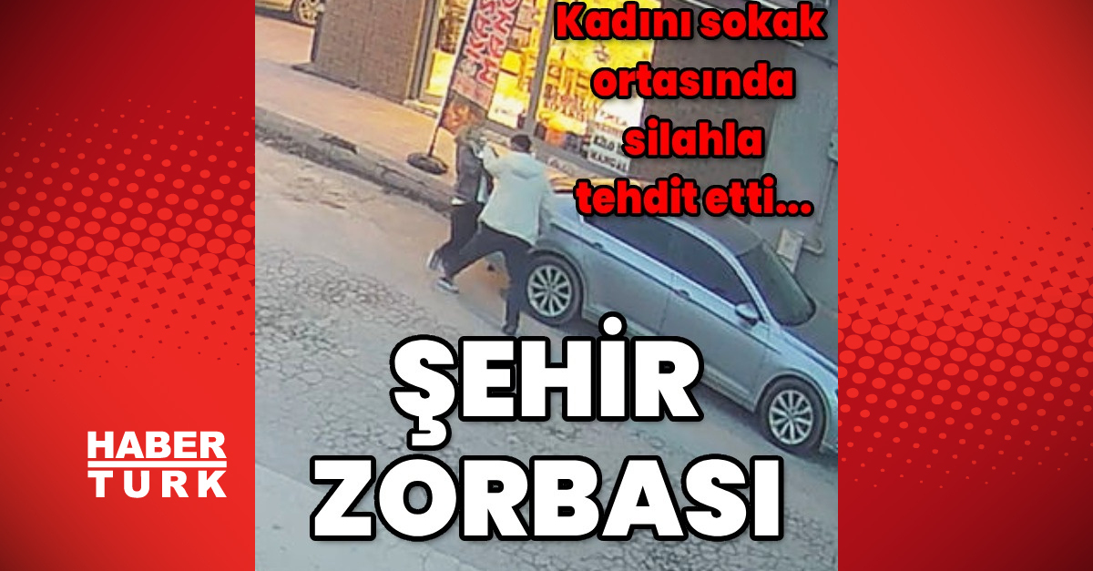 Sokak ortasında silahlı tehdit