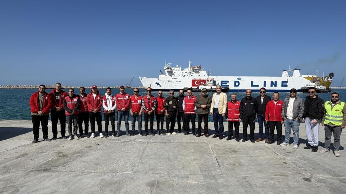 Türkiye’nin Gazze için hazırladığı 21. “İyilik Gemisi” Mısır’a ulaştı