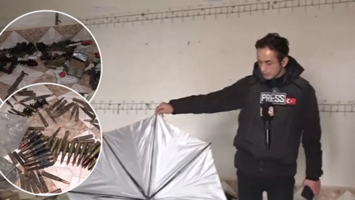 YPG’li teröristlerin eğitim aldığı sözde karargah! İlk kez A Haber di