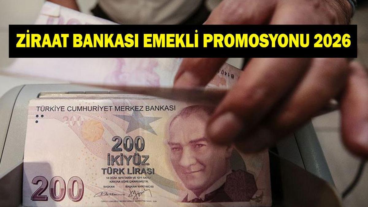 ZİRAAT BANKASI EMEKLİ PROMOSYON TUTARI 2026: SSK, BAĞ-KUR emeklisine ne kadar promosyon veriyor? Ziraat Bankası maaşa göre promosyon tutarları 2026