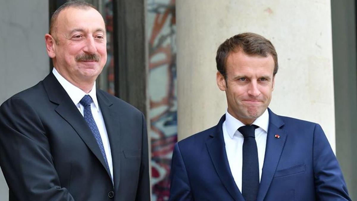 Aliyev ve Macron, İran’ın Nahçıvan’a İHA saldırısını görüştü