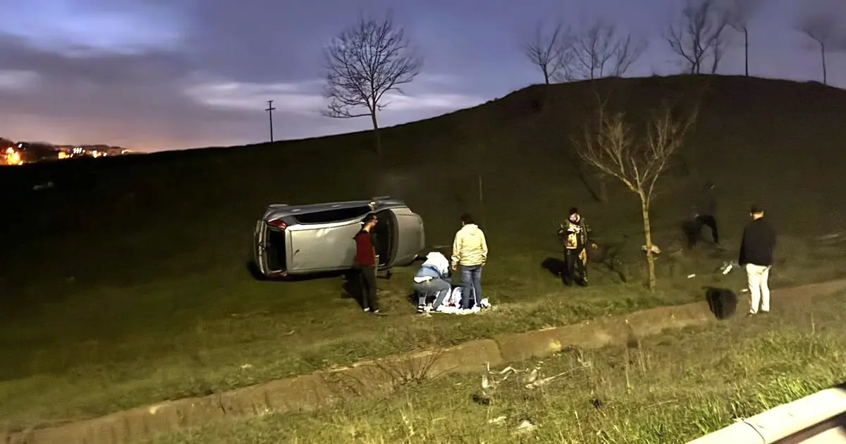 Aracıyla şarampole uçtu, 5’inci defa alkollü çıktı