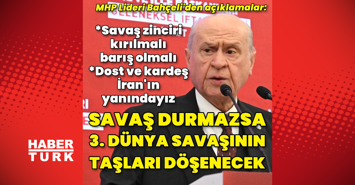 Bahçeli: Bu haksız savaşı başlatan belli