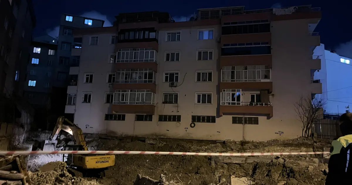 Bahçelievler’de çökme riski bulunan 5 katlı bina tahliye edildi