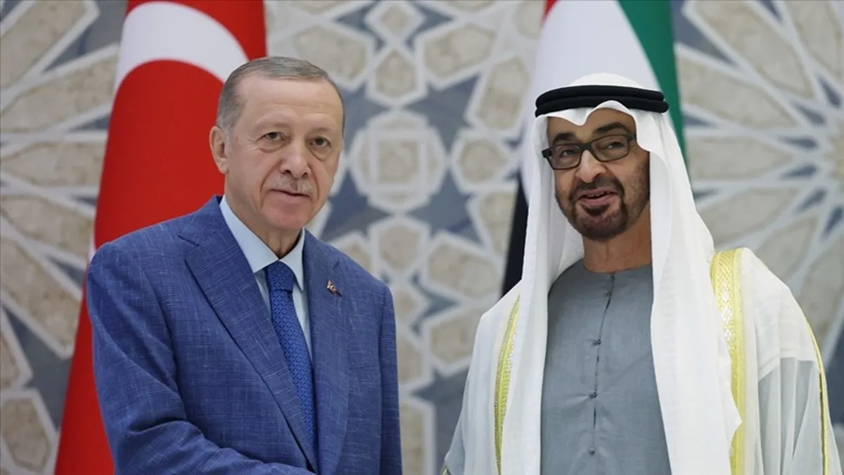 Başkan Erdoğan BAE Devlet Başkanı Al Nahyan görüştü