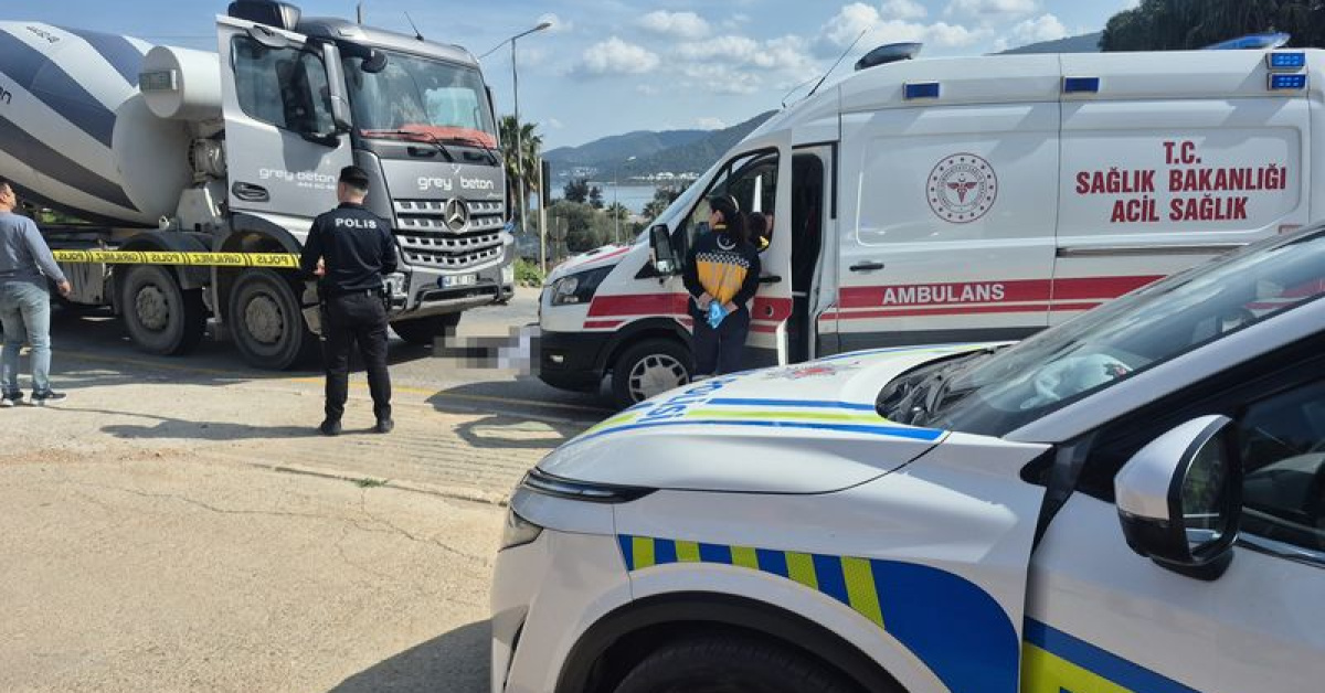 Beton mikserinin çarptığı adam öldü