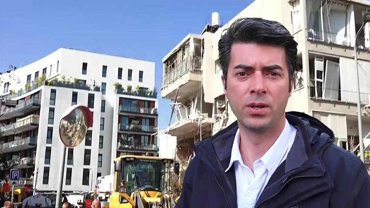 CNN TÜRK ekibi, İran’ın vurduğu Tel Aviv’deki hasarı di