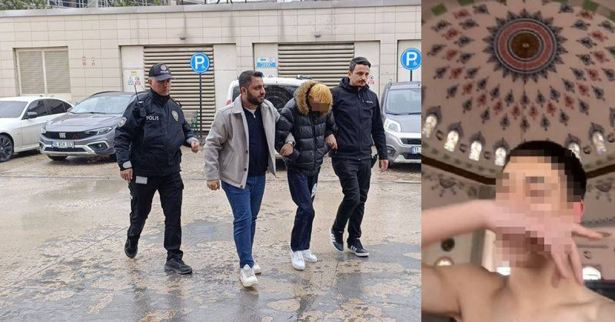 Camide çıplak çekim skandalına tutuklama