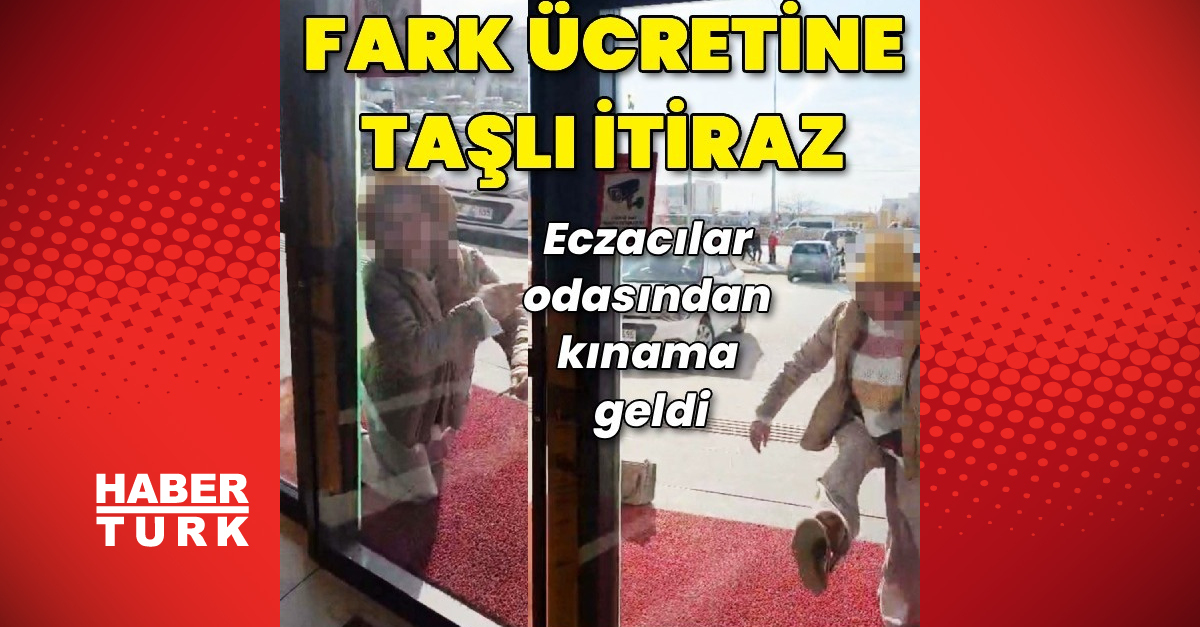 Fark ücreti çıkınca eczaneye saldırdı