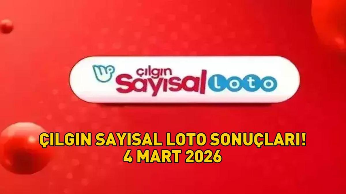 SON DAKİKA | 4 MART 2026 ÇILGIN SAYISAL LOTO SONUÇLARI AÇIKLANDI! Çılgın Sayısal Loto sonuçları nasıl öğrenilir? 729.252.044,02 TL büyük ikramiye devretti
