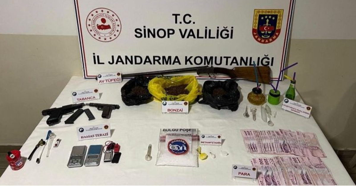 Sinop’ta uyuşturucu operasyonu: 2 tutuklama