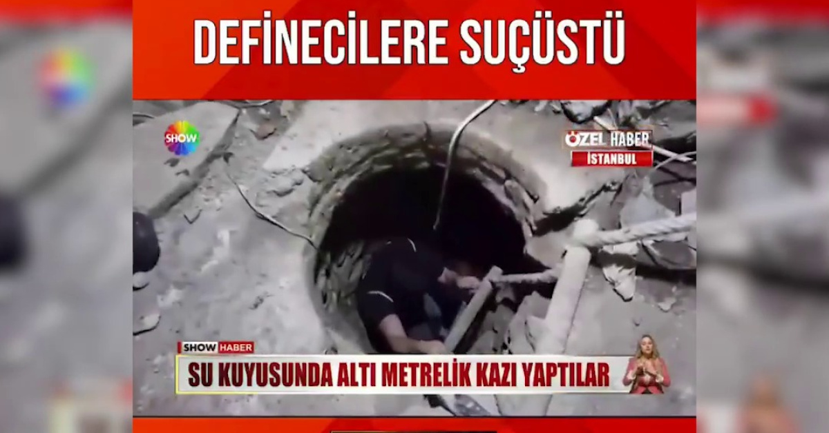 2 asırlık su kuyusunda define aradılar