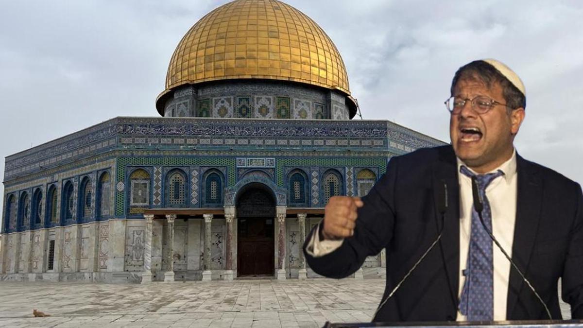 İsrailli bakandan provokatif hamle! Mescid-i Aksa’ya baskın düzenledi