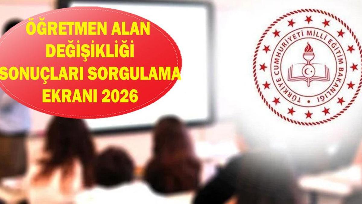 Öğretmen alan değişikliği sonuçları nasıl sorgulanır? MEBBİS e-Devler öğretmen alan değişikliği sonuçları sorgulama ekranı