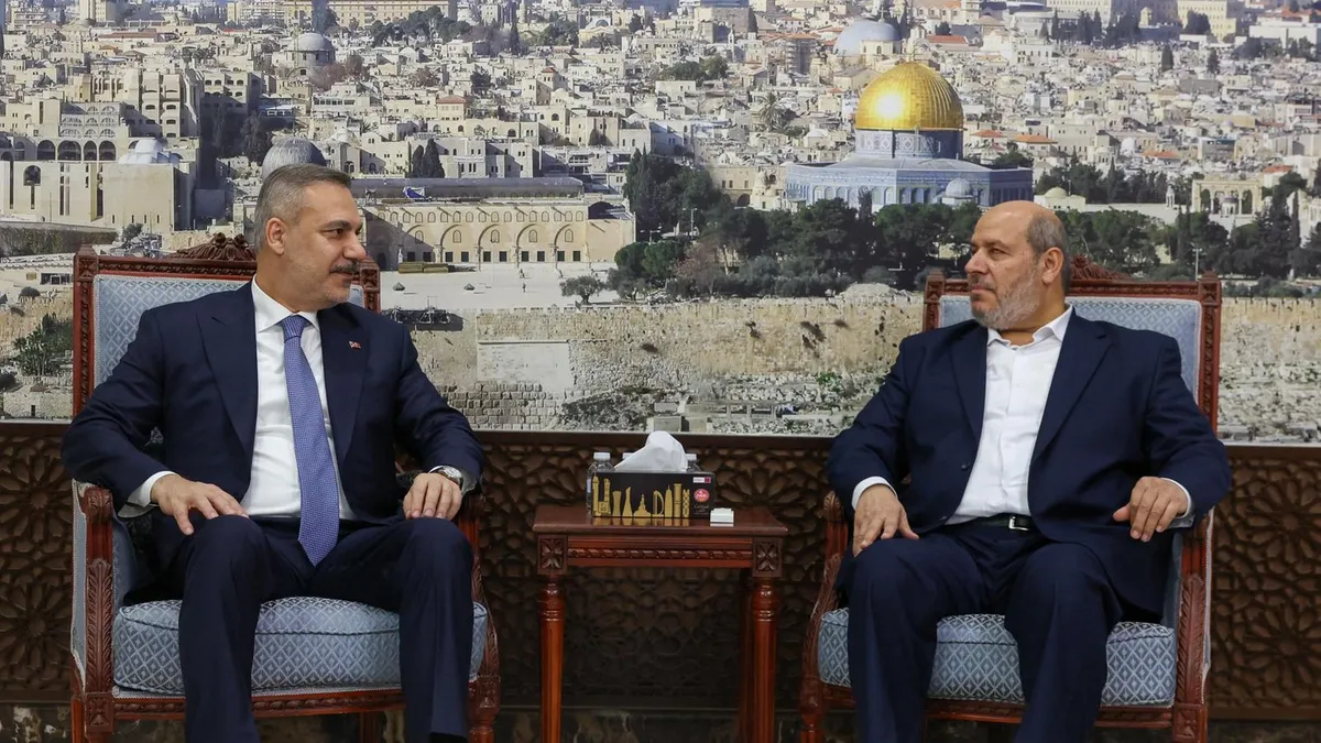 Bakan Fidan’dan Hamas Siyasi Büro Üyesi Hayye’ye taziye ziyareti