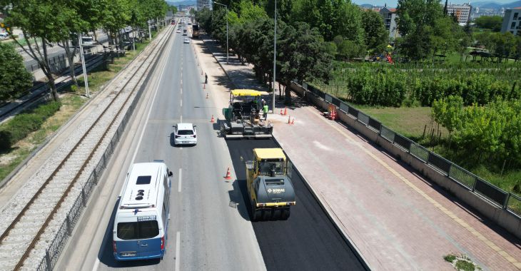 İstanbul Yolu’nda hummalı asfalt çalışması