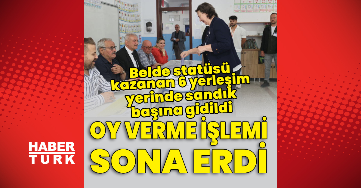 6 beldede sandık başına gidildi