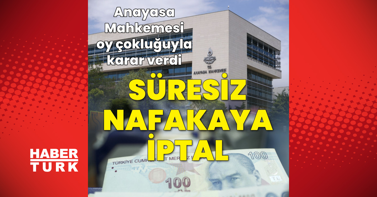 Anayasa Mahkemesi’nde süresiz nafakaya iptal