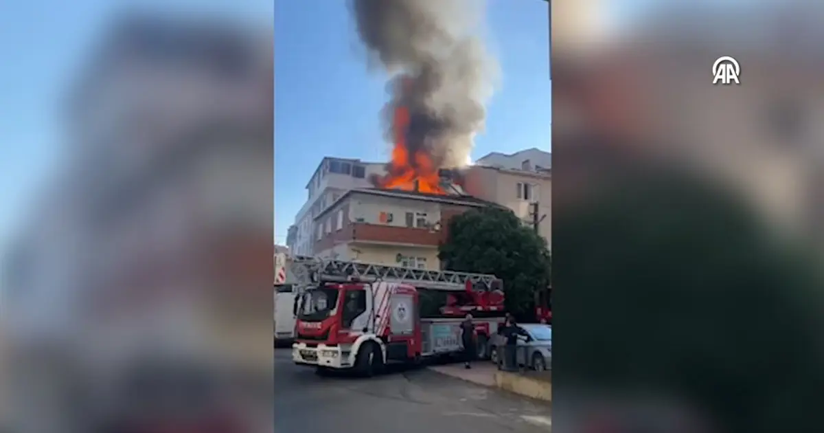 Apartman dairesinde çıkan yangın hasara neden oldu