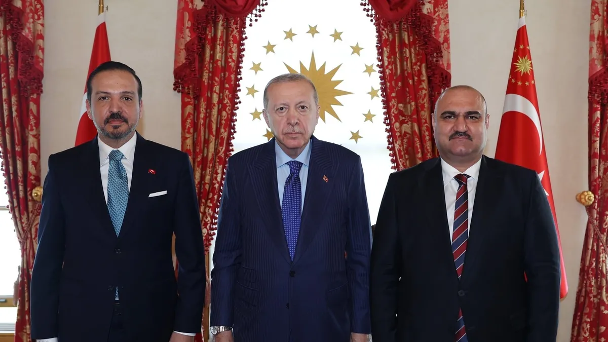 Başkan Erdoğan Kerkük Valisi Mehmet Seman Ağa’yı kabul etti