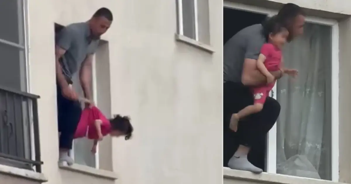 Bıçakla 3 yaşındaki kızını rehin aldı. Polis vurarak durdurdu