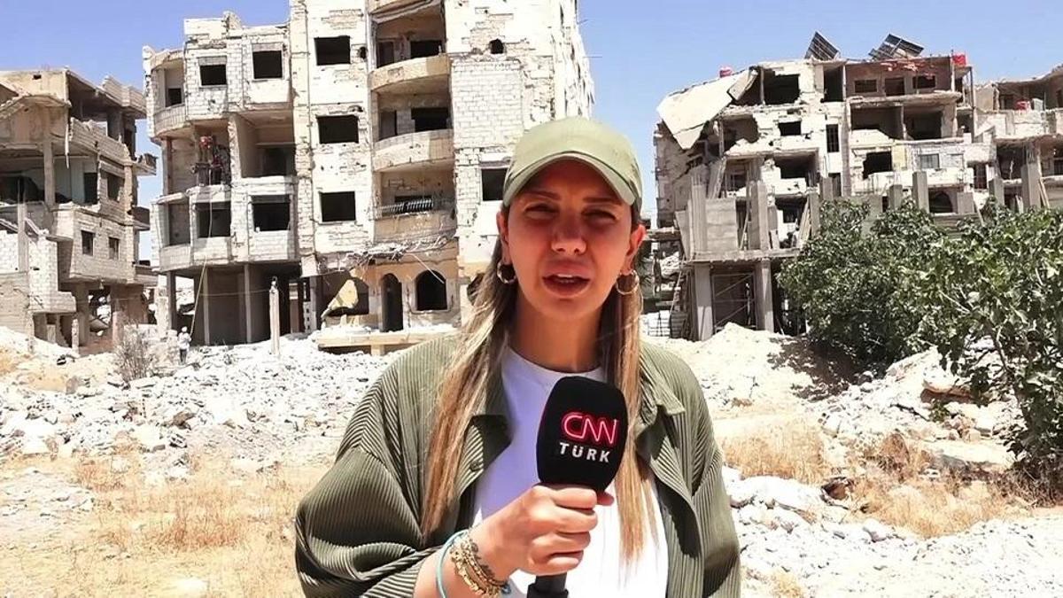 CNN TÜRK SURİYE’DEN AKTARIYOR! Burası Şam: TİKA Doğu Guta’da okul ve su deposu açtı