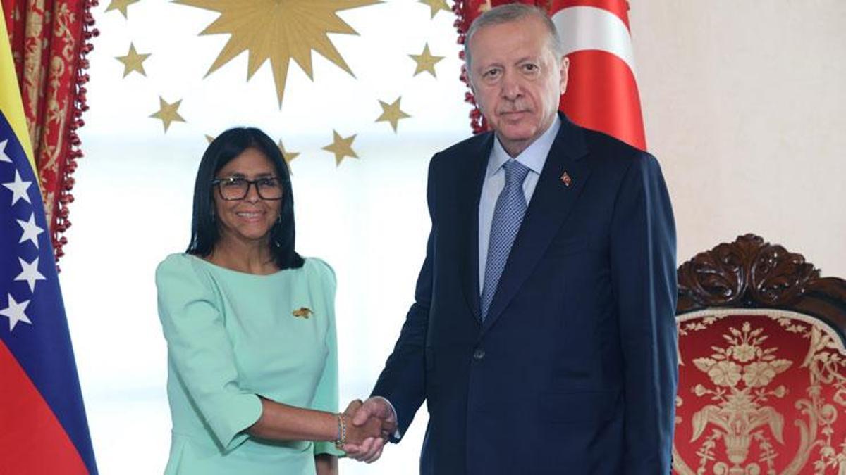 Cumhurbaşkanı Erdoğan, Venezuela Cumhurbaşkanı Vekili ile görüştü