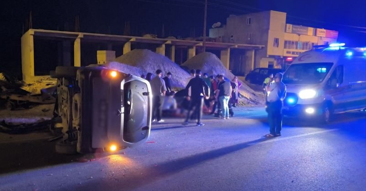 Düğün dönüşü trafik kazası: 6 yaralı