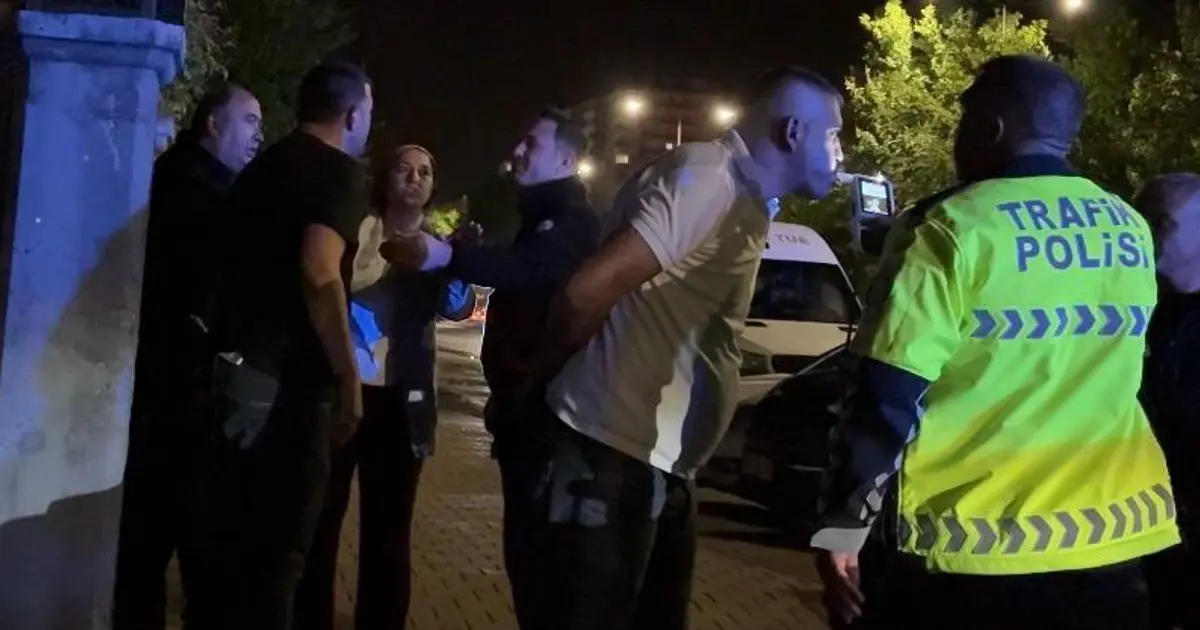 Kaçan alkollü sürücü evinin önünde yakalandı. 432 bin TL para cezası yazıldı