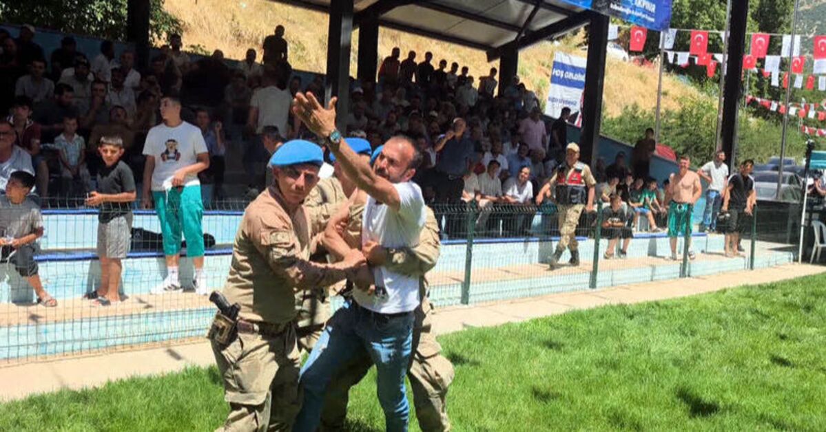 Kahramanmaraş’ta olaylı güreş festivali!
