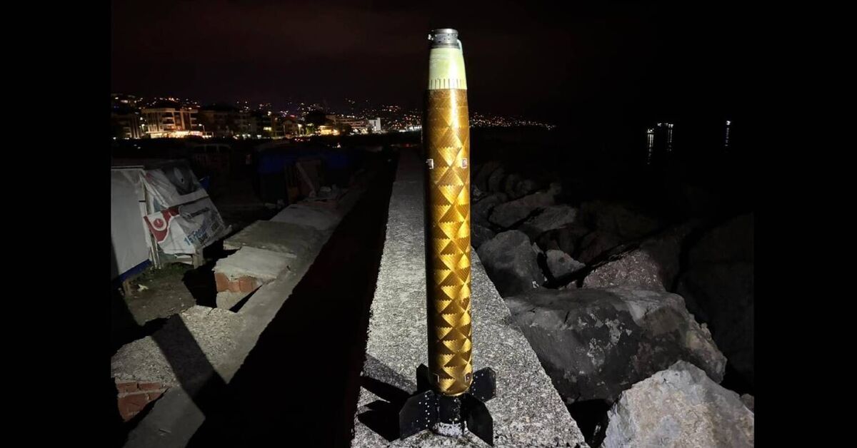 Kıyıda roket parçası bulundu