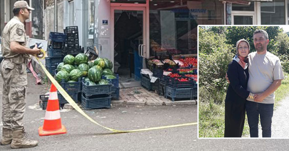 Manav kan gölüne döndü… Eşini öldürüp 1 kişiyi bıçakladı!