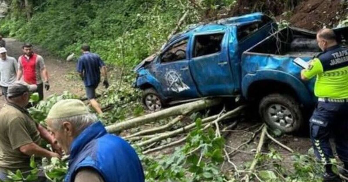Rize’de kahreden kaza! Uçuruma yuvarlanan çift öldü