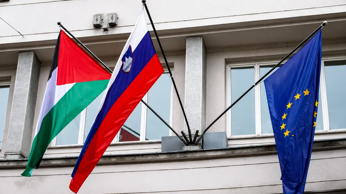 Slovenya’da Filistin bayrağı krizi! Başbakanın kaldırdığı bayrak Cumhurbaşkanlığı Sarayı’nda yükseldi