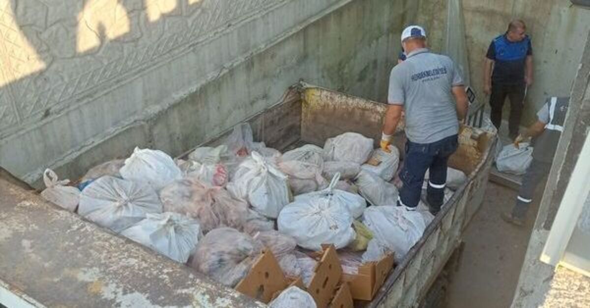 5,5 ton etiketsiz et ürünü imha edildi