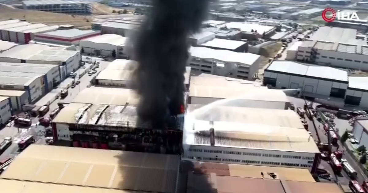 Ankara’da fabrika yangını