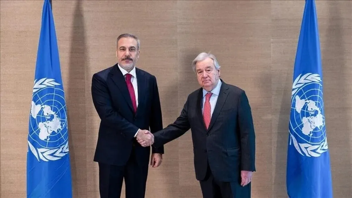 Bakan Fidan BMGK Genel Sekreteri Guterres ile görüştü