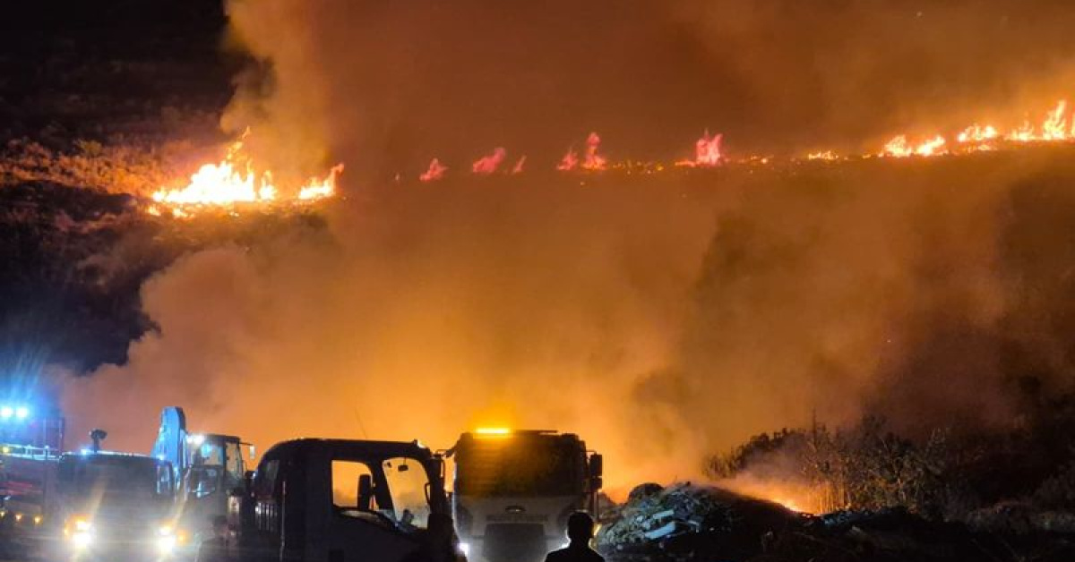 Bodrum’da makilik alanda yangın