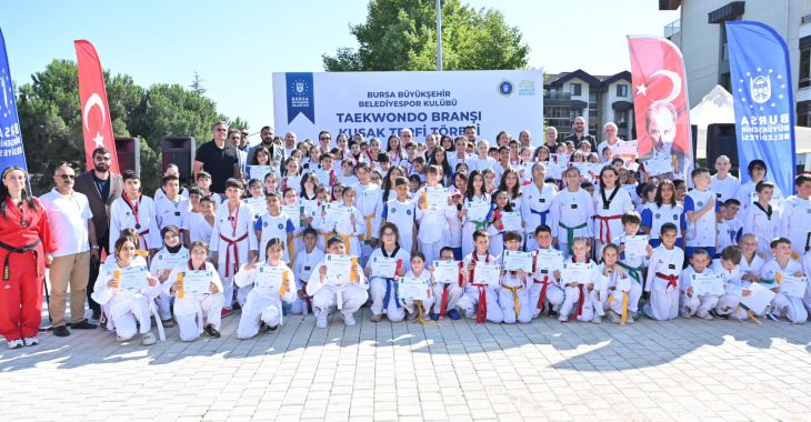 Büyükşehirli taekwondocuların kuşak heyecanı