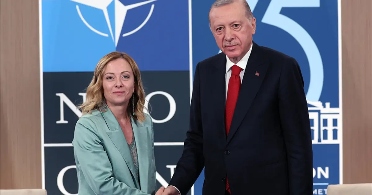 Cumhurbaşkanı Erdoğan, İtalya Başbakanı Meloni ile görüştü