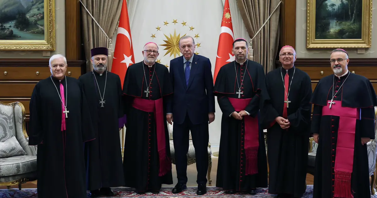 Cumhurbaşkanı Erdoğan Türkiye Katolik Episkoposlar heyetini kabul etti