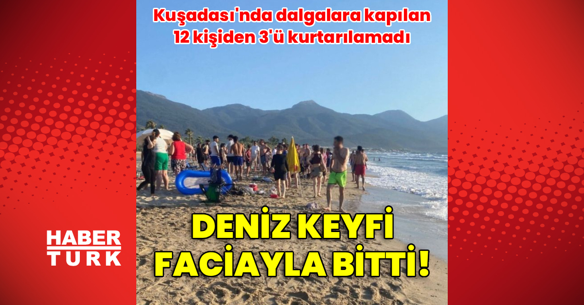 Dalgalara kapılan 12 kişiden 3’ü boğuldu