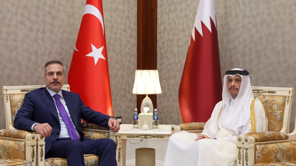 Dışişleri Bakanı Hakan Fidan Katarlı mevkidaşı Al Sani ile Doha’da bir araya geldi